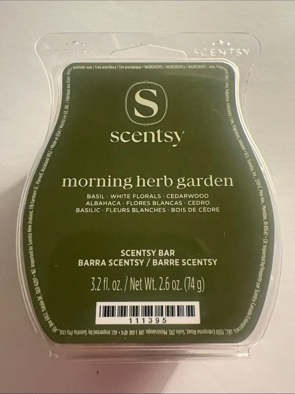 Scentsy Morning Herb Garden Wax Bar